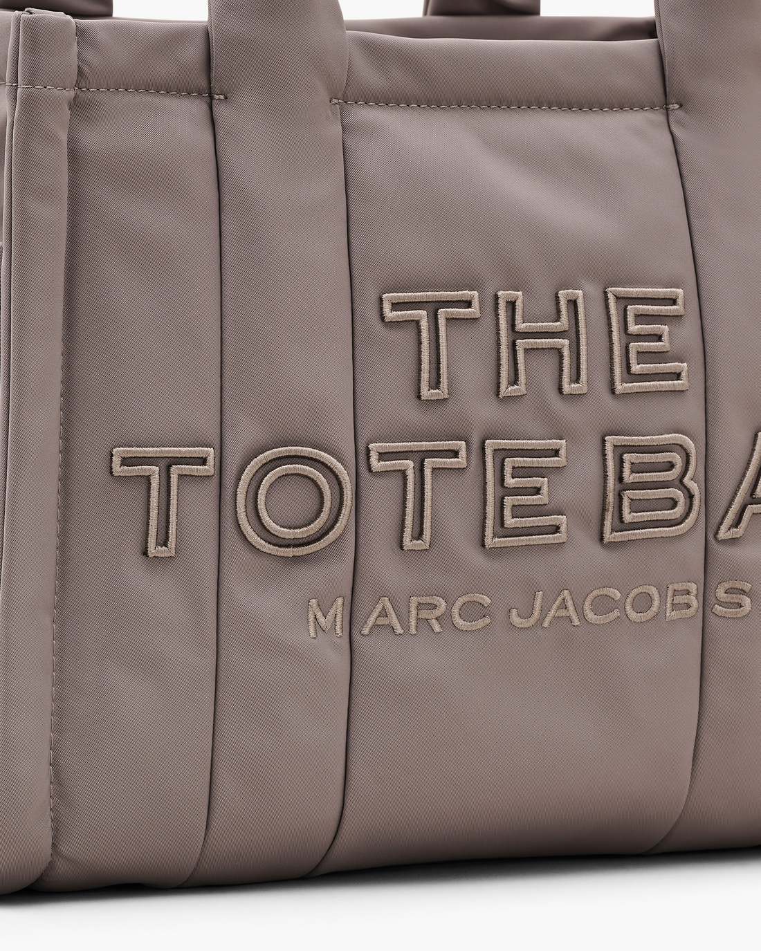 The Puffy Nylon Medium Tote Bag Cement Marc Jacobs