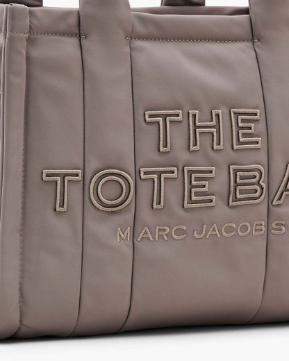 The Puffy Nylon Medium Tote Bag Cement Marc Jacobs