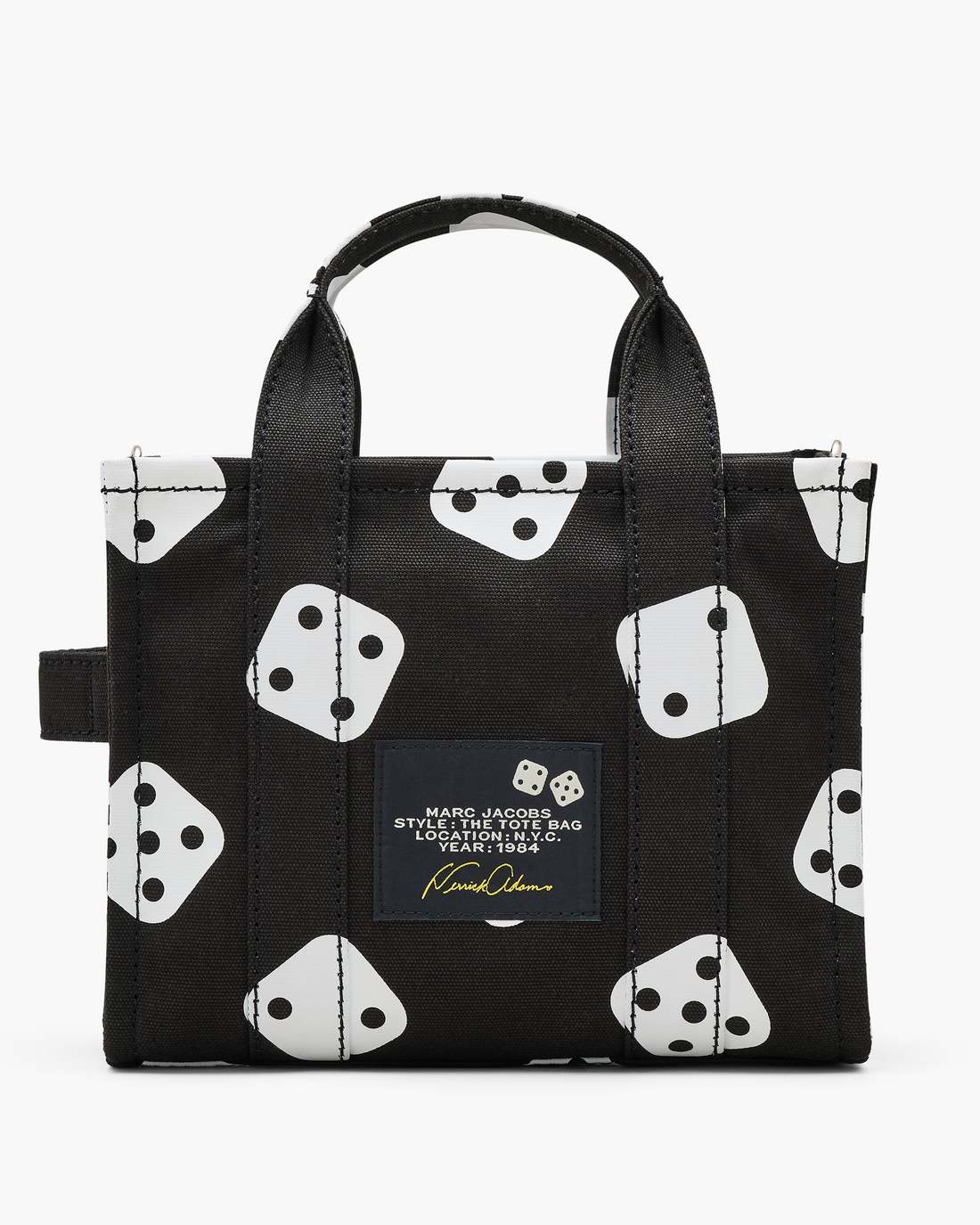 Derrick Adams X Marc Jacobs Canvas Small Tote Bag Black/White Marc Jacobs