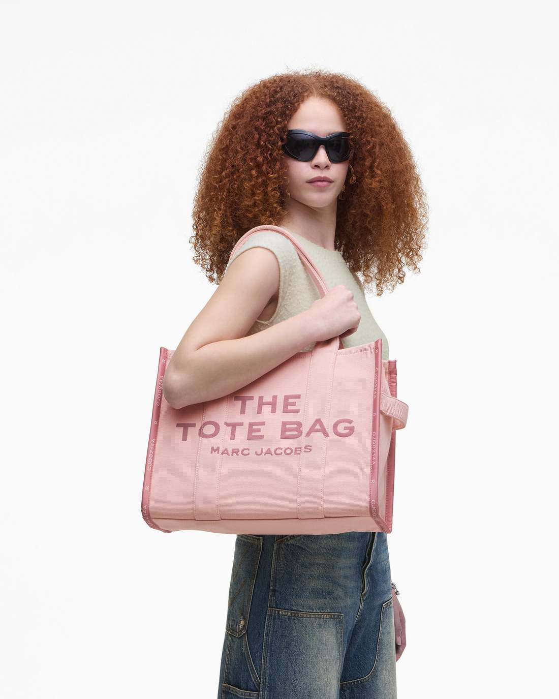 The Jacquard Large Tote Bag Rose Marc Jacobs