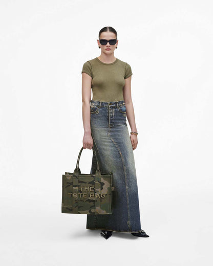 The Camo Jacquard Large Tote Bag Camo Multi Marc Jacobs