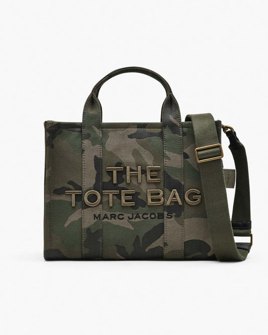 The Camo Jacquard Medium Tote Bag Camo Multi Marc Jacobs