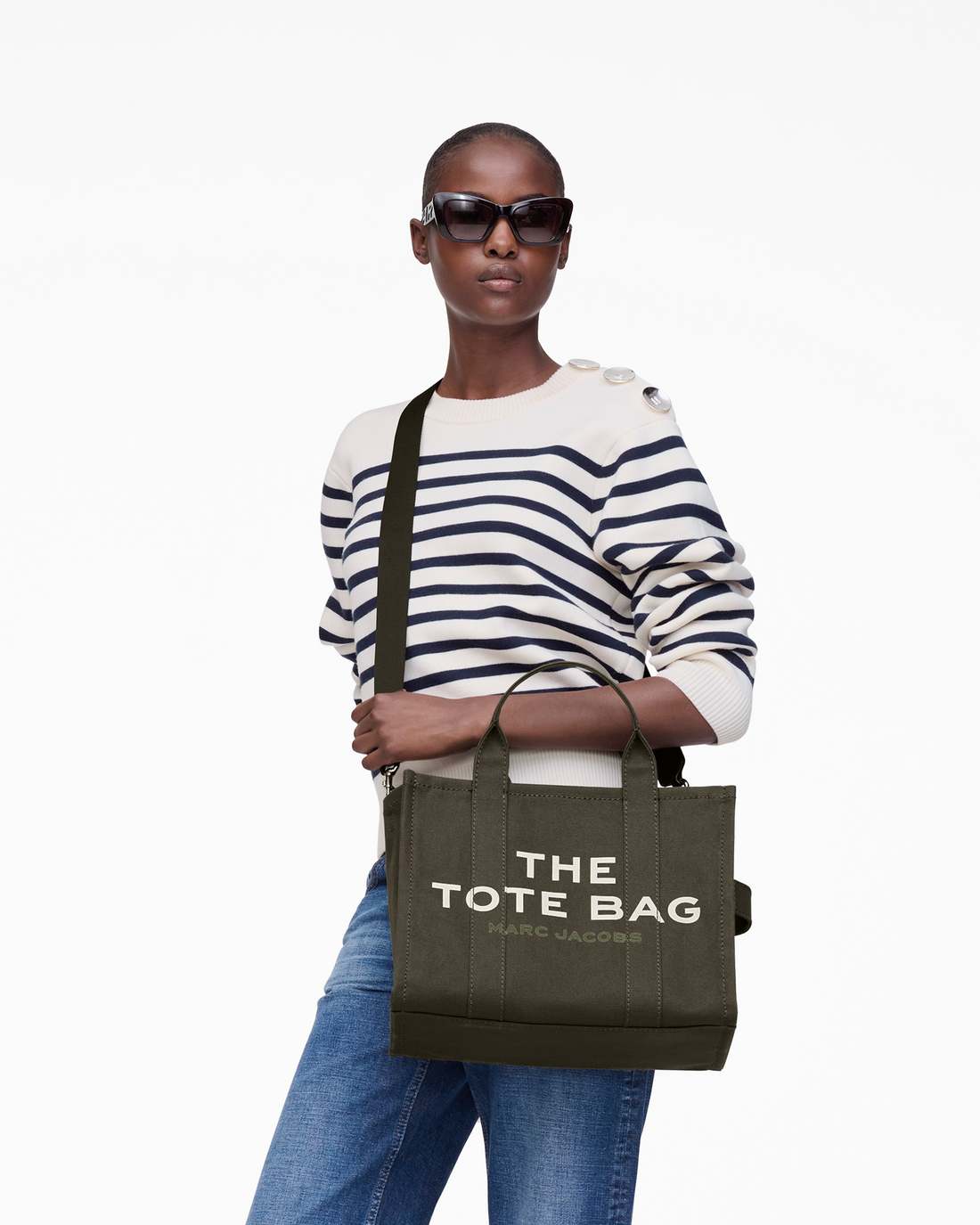 The Canvas Medium Tote Bag Forest Marc Jacobs