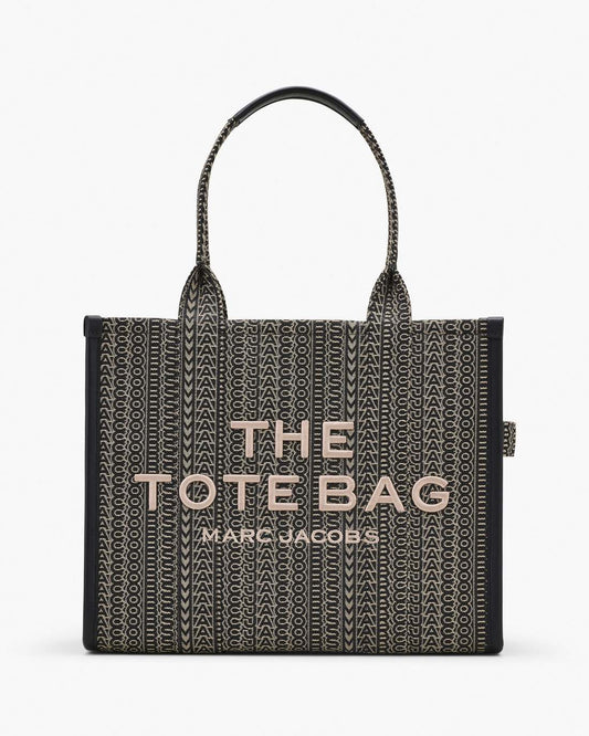 The Monogram Jacquard Large Tote Bag Beige Multi Marc Jacobs