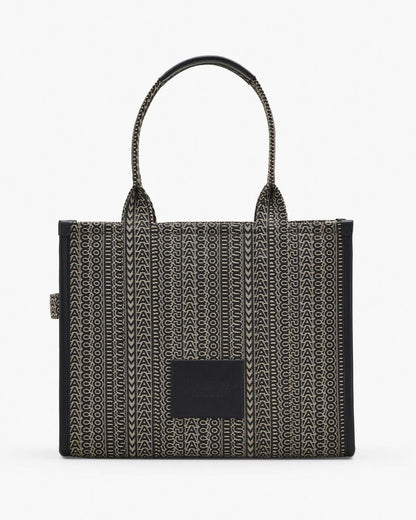 The Monogram Jacquard Large Tote Bag Beige Multi Marc Jacobs