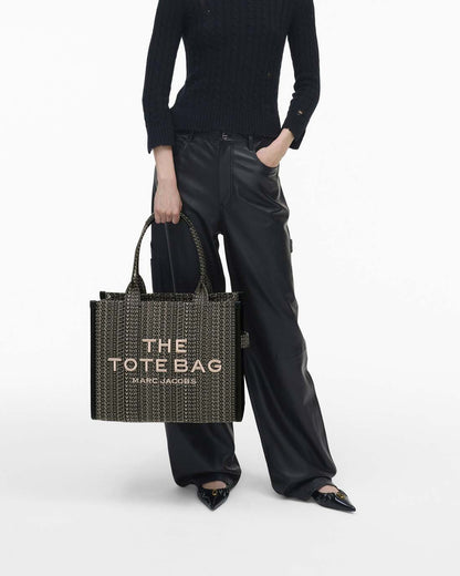 The Monogram Jacquard Large Tote Bag Beige Multi Marc Jacobs