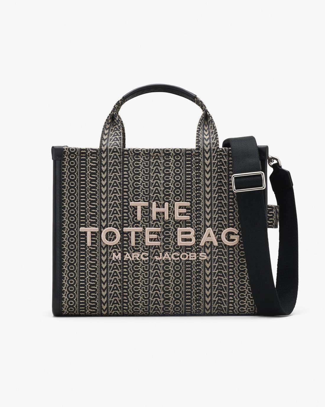 The Monogram Jacquard Medium Tote Bag Beige Multi Marc Jacobs