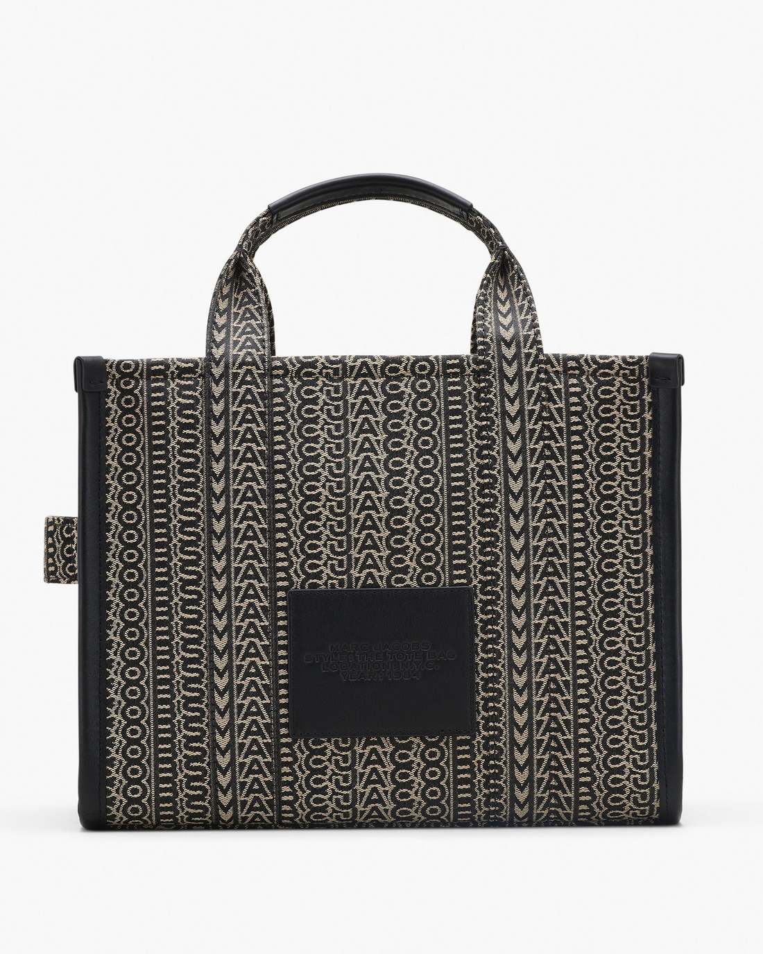 The Monogram Jacquard Medium Tote Bag Beige Multi Marc Jacobs