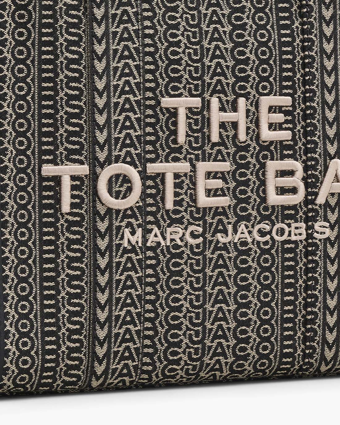 The Monogram Jacquard Medium Tote Bag Beige Multi Marc Jacobs