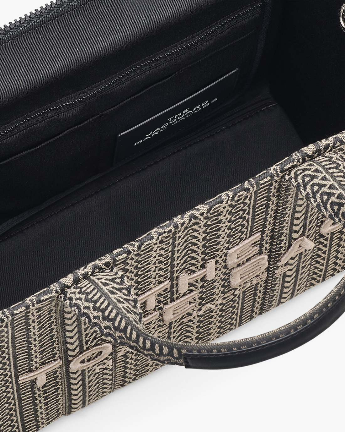 The Monogram Jacquard Medium Tote Bag Beige Multi Marc Jacobs