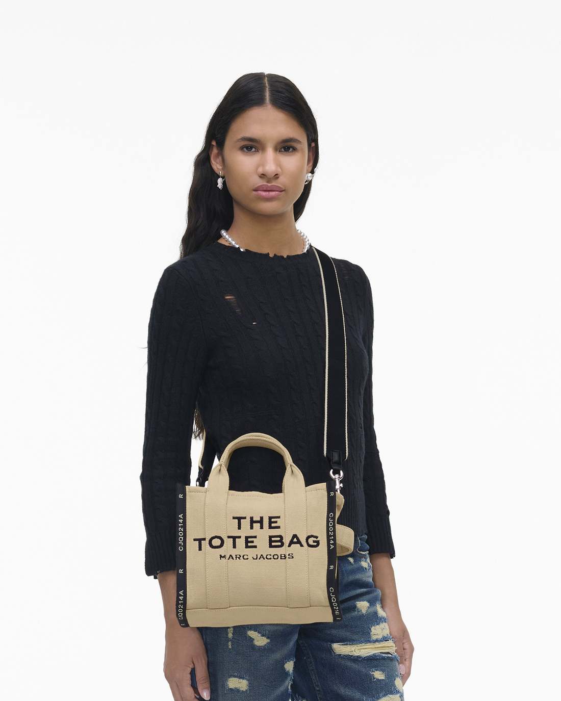 The Jacquard Small Tote Bag Warm Sand Marc Jacobs