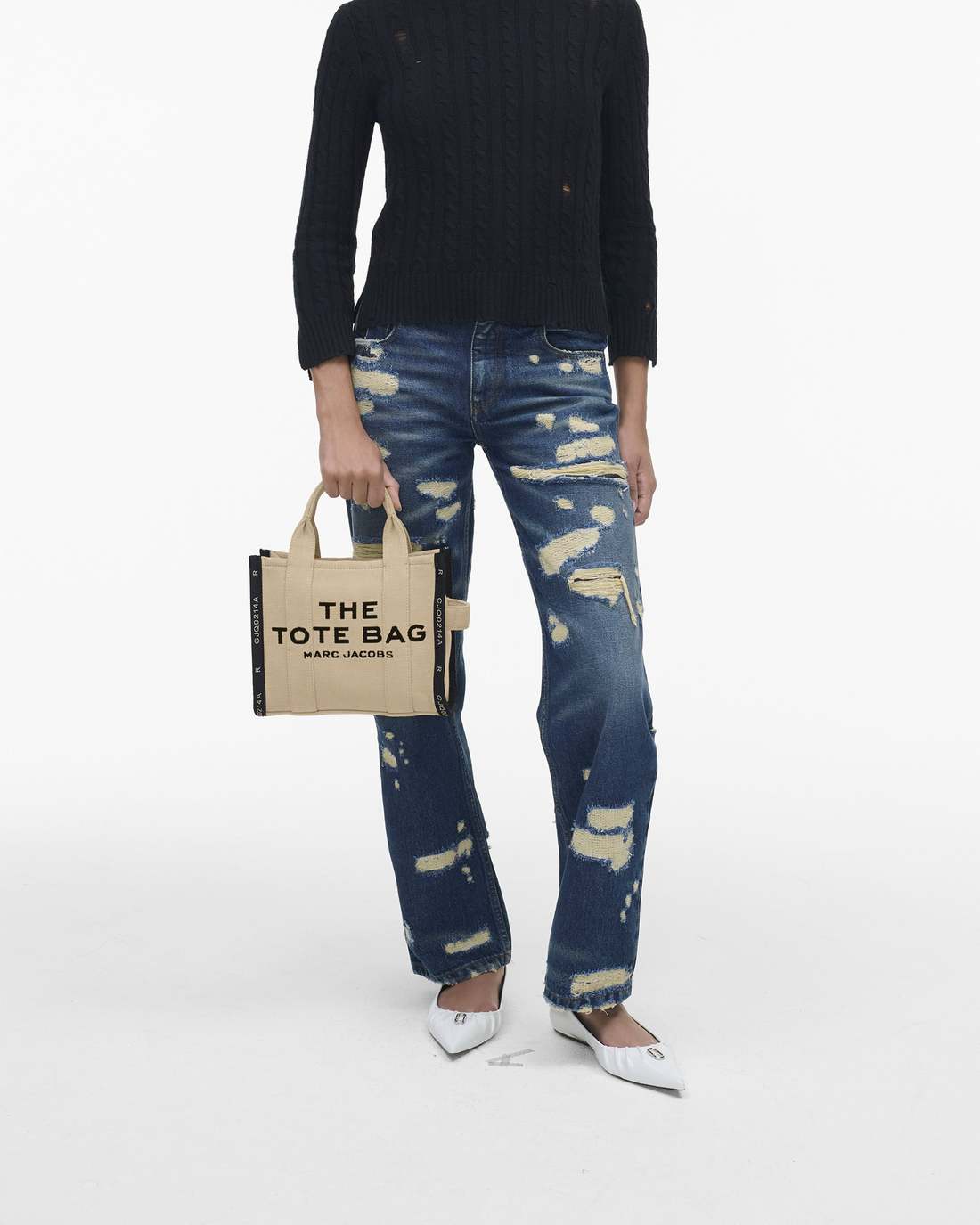 The Jacquard Small Tote Bag Warm Sand Marc Jacobs