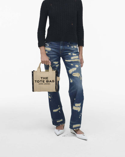 The Jacquard Small Tote Bag Warm Sand Marc Jacobs