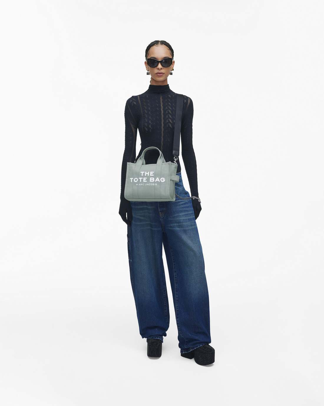The Canvas Small Tote Bag Wolf Grey Marc Jacobs