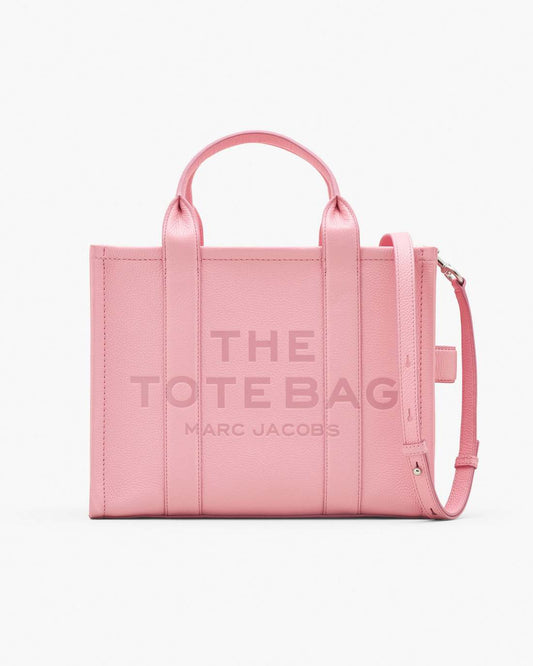 The Leather Medium Tote Bag Ribbon Pink Marc Jacobs