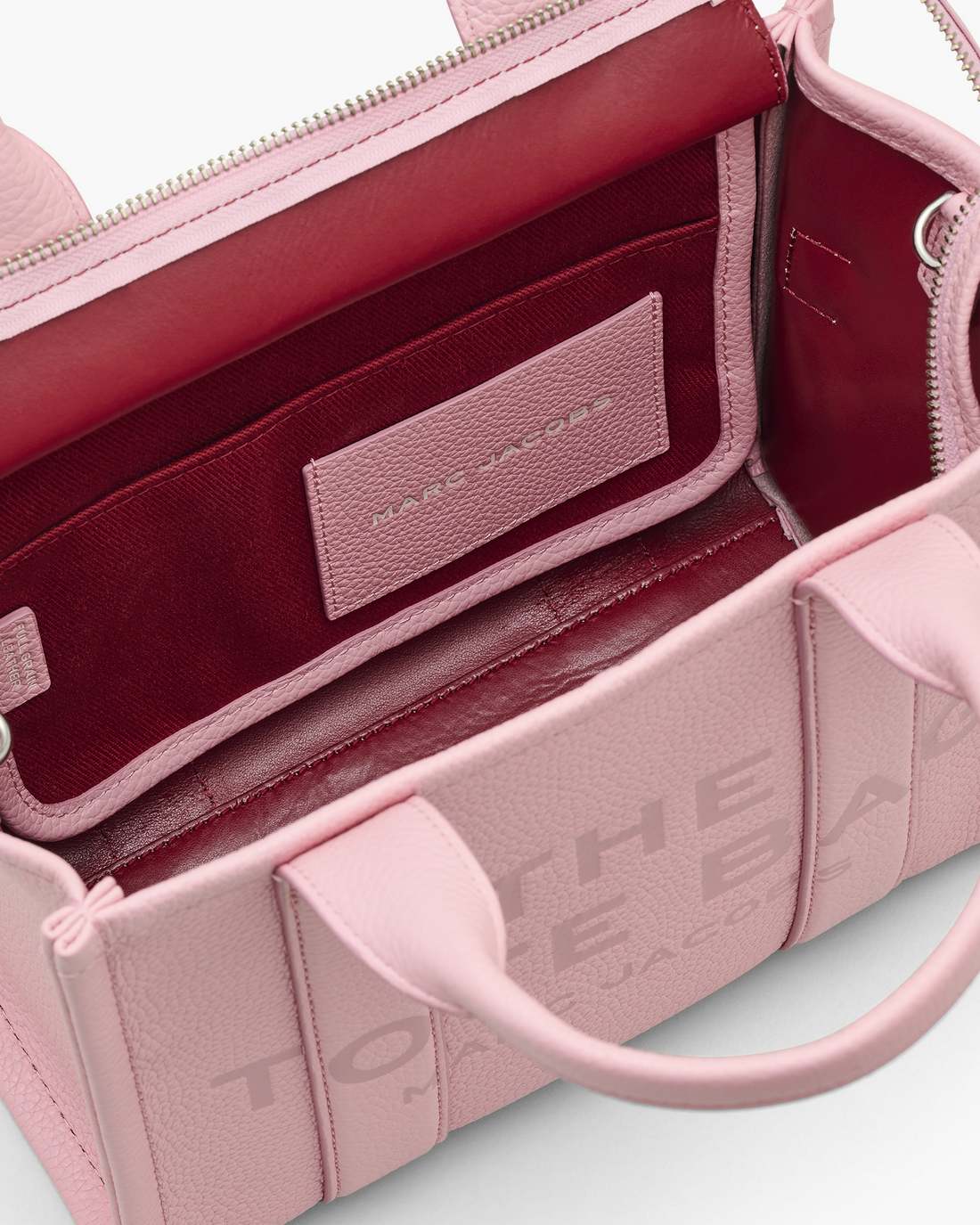 The Leather Medium Tote Bag Ribbon Pink Marc Jacobs