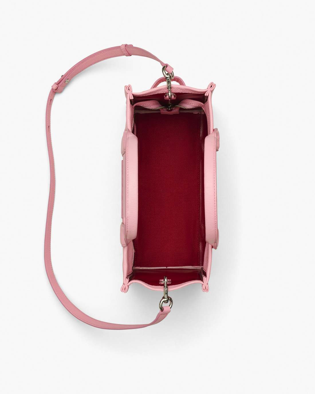 The Leather Medium Tote Bag Ribbon Pink Marc Jacobs