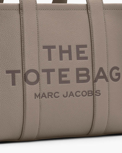 The Leather Medium Tote Bag Cement Marc Jacobs