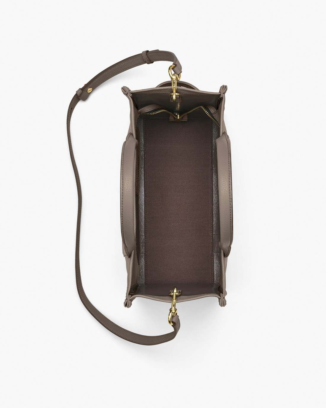 The Leather Medium Tote Bag Cement Marc Jacobs