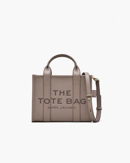 The Leather Small Tote Bag Cement Marc Jacobs
