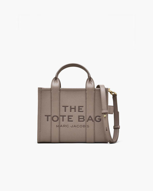 The Leather Small Tote Bag Cement Marc Jacobs