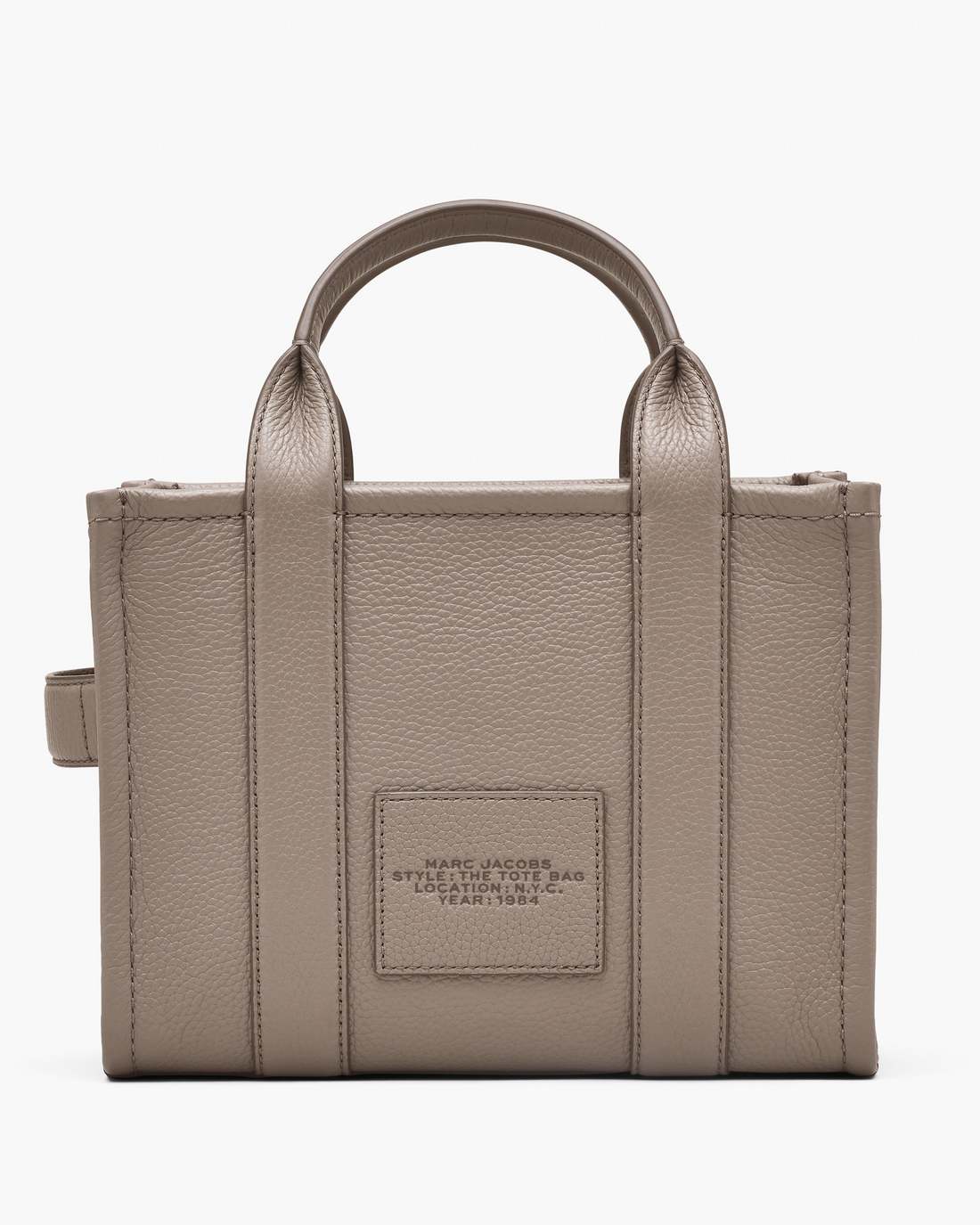 The Leather Small Tote Bag Cement Marc Jacobs