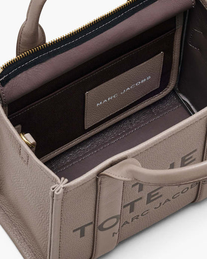 The Leather Small Tote Bag Cement Marc Jacobs
