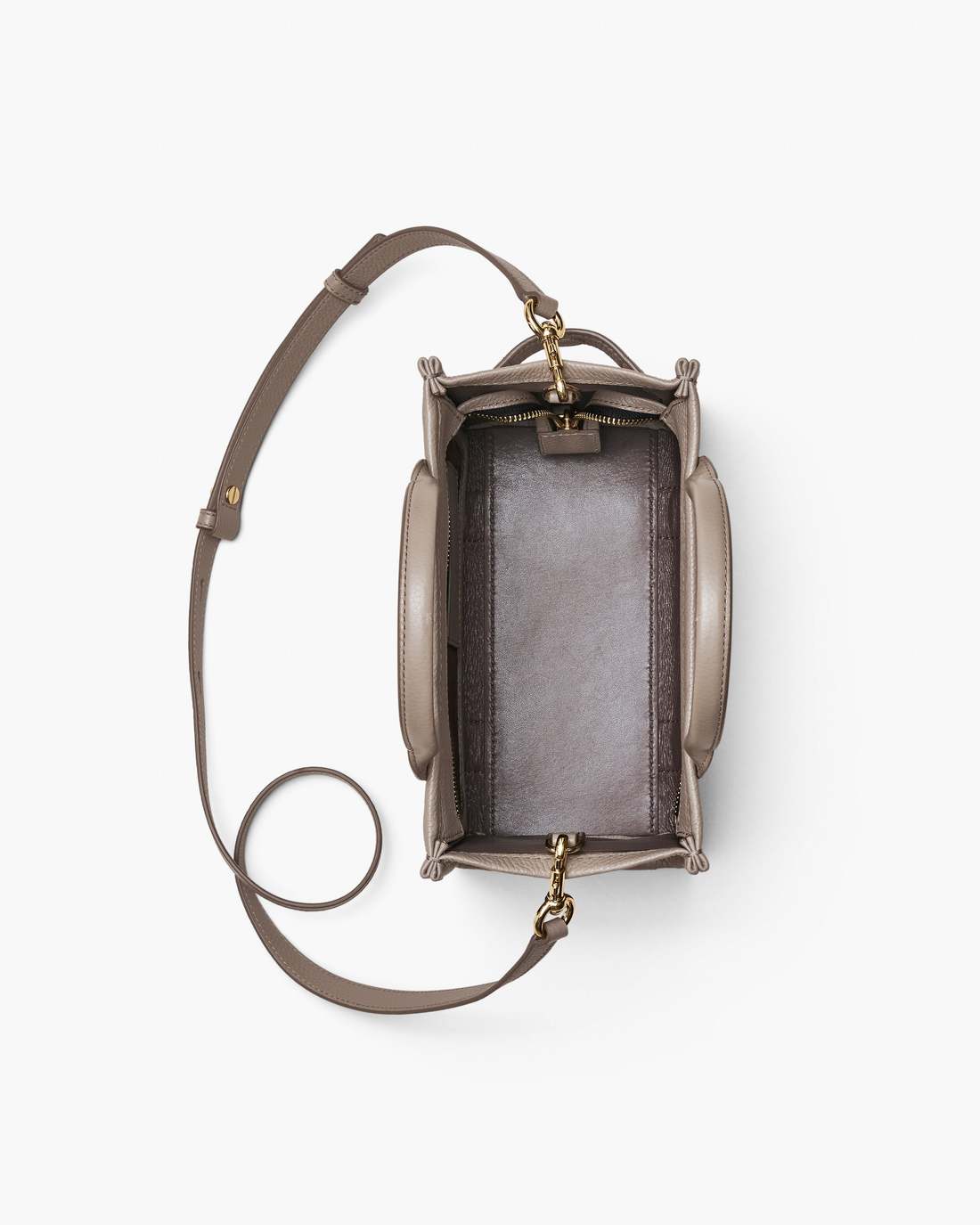 The Leather Small Tote Bag Cement Marc Jacobs