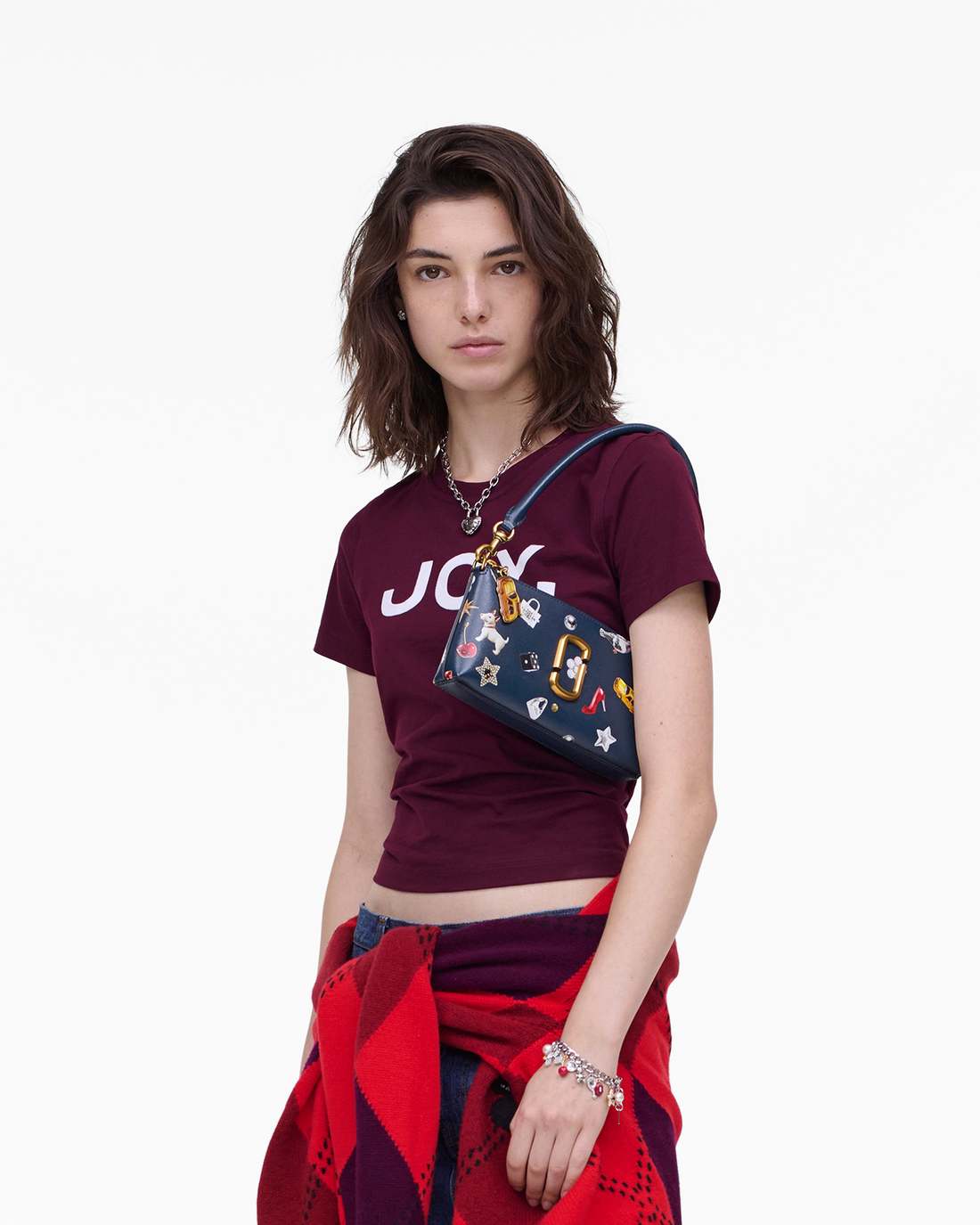 The Trinket Snapshot Convertible Shoulder Bag Navy Multi Marc Jacobs