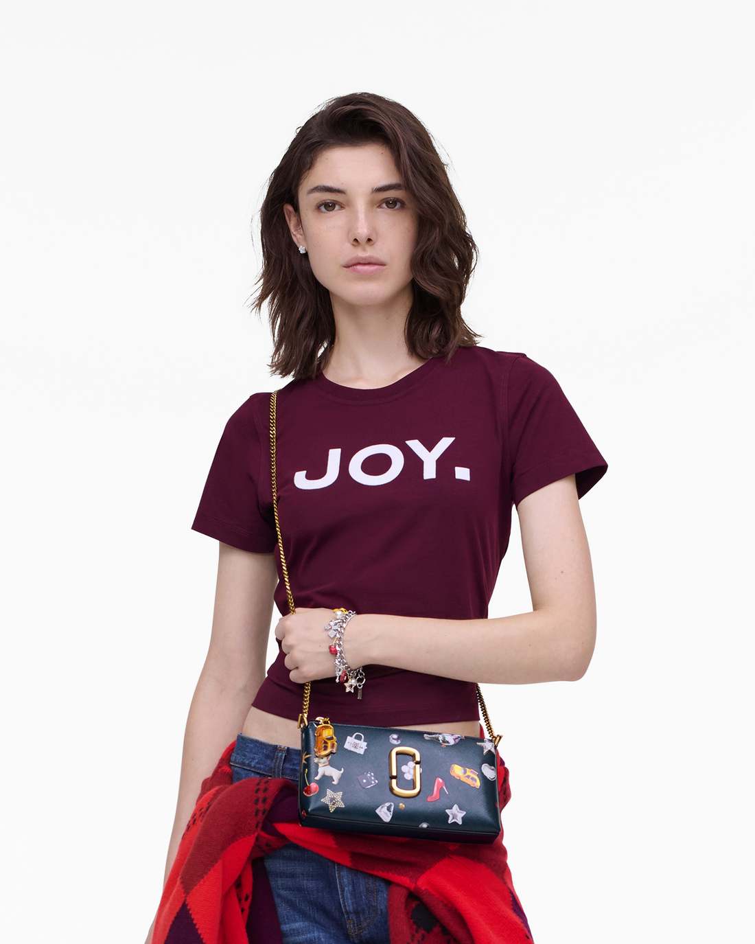 The Trinket Snapshot Convertible Shoulder Bag Navy Multi Marc Jacobs