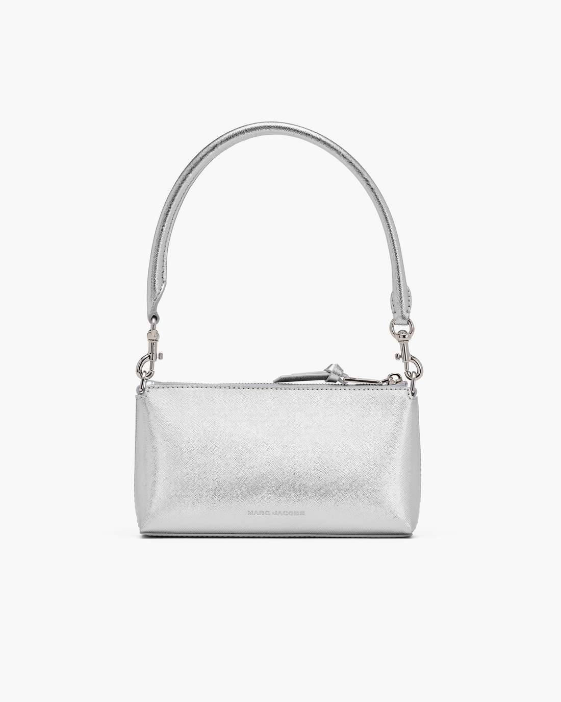 The Metallic Snapshot Convertible Shoulder Bag Silver Marc Jacobs