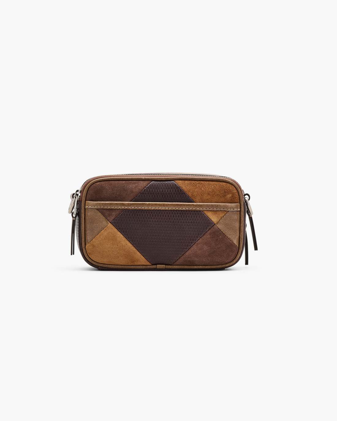 The Suede Patchwork Snapshot Brown Multi Marc Jacobs