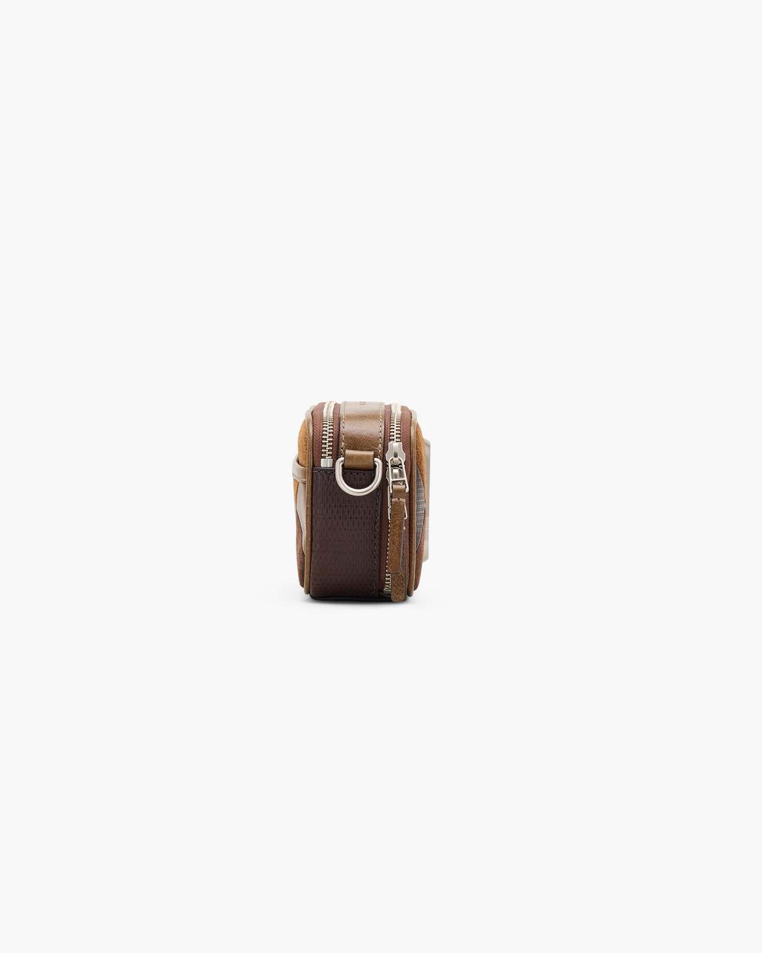 The Suede Patchwork Snapshot Brown Multi Marc Jacobs