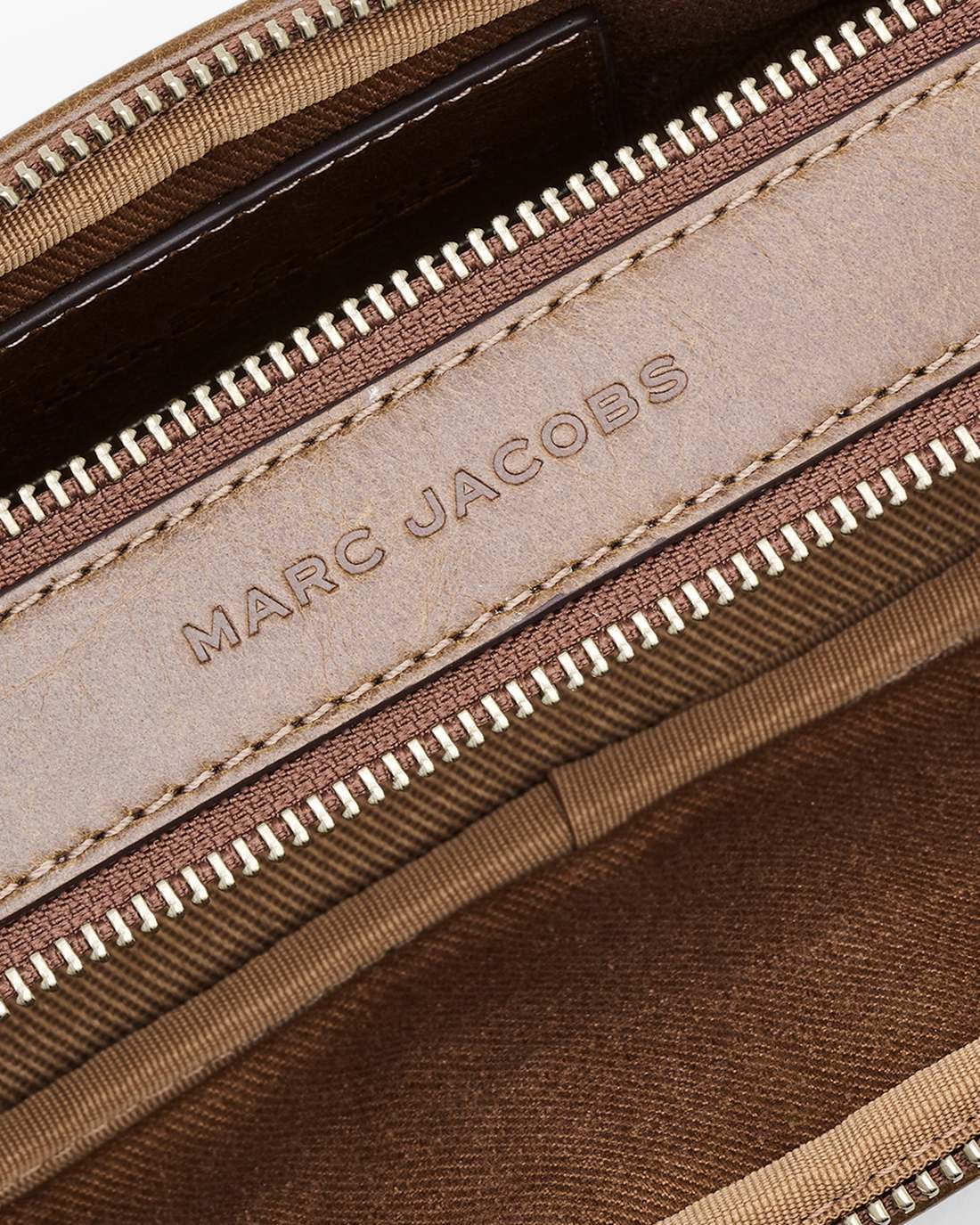 The Suede Patchwork Snapshot Brown Multi Marc Jacobs