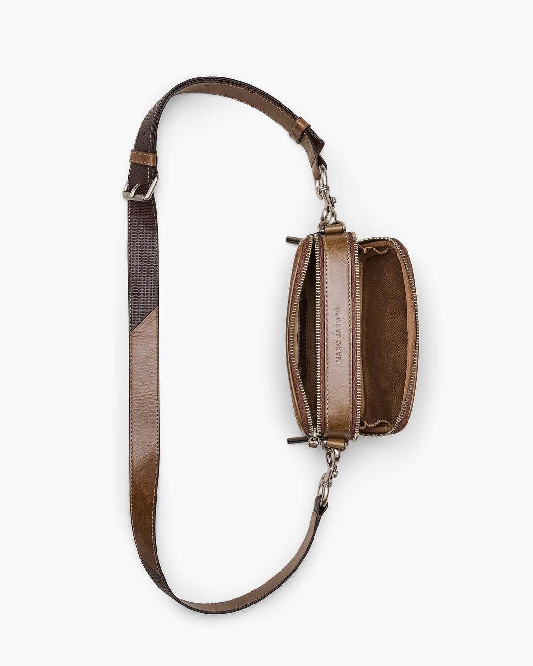 The Suede Patchwork Snapshot Brown Multi Marc Jacobs