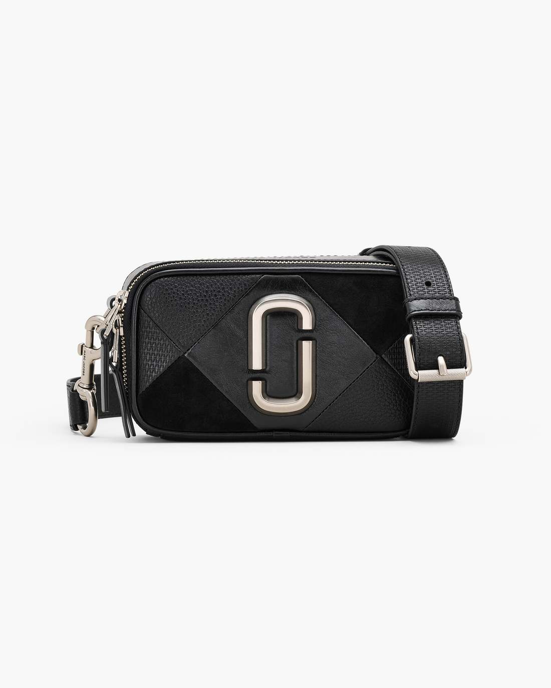 The Suede Patchwork Snapshot Black Multi Marc Jacobs