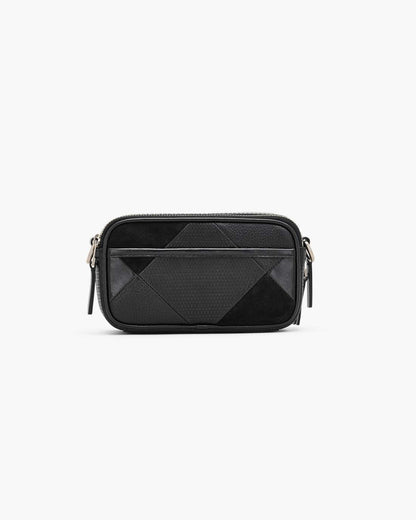 The Suede Patchwork Snapshot Black Multi Marc Jacobs