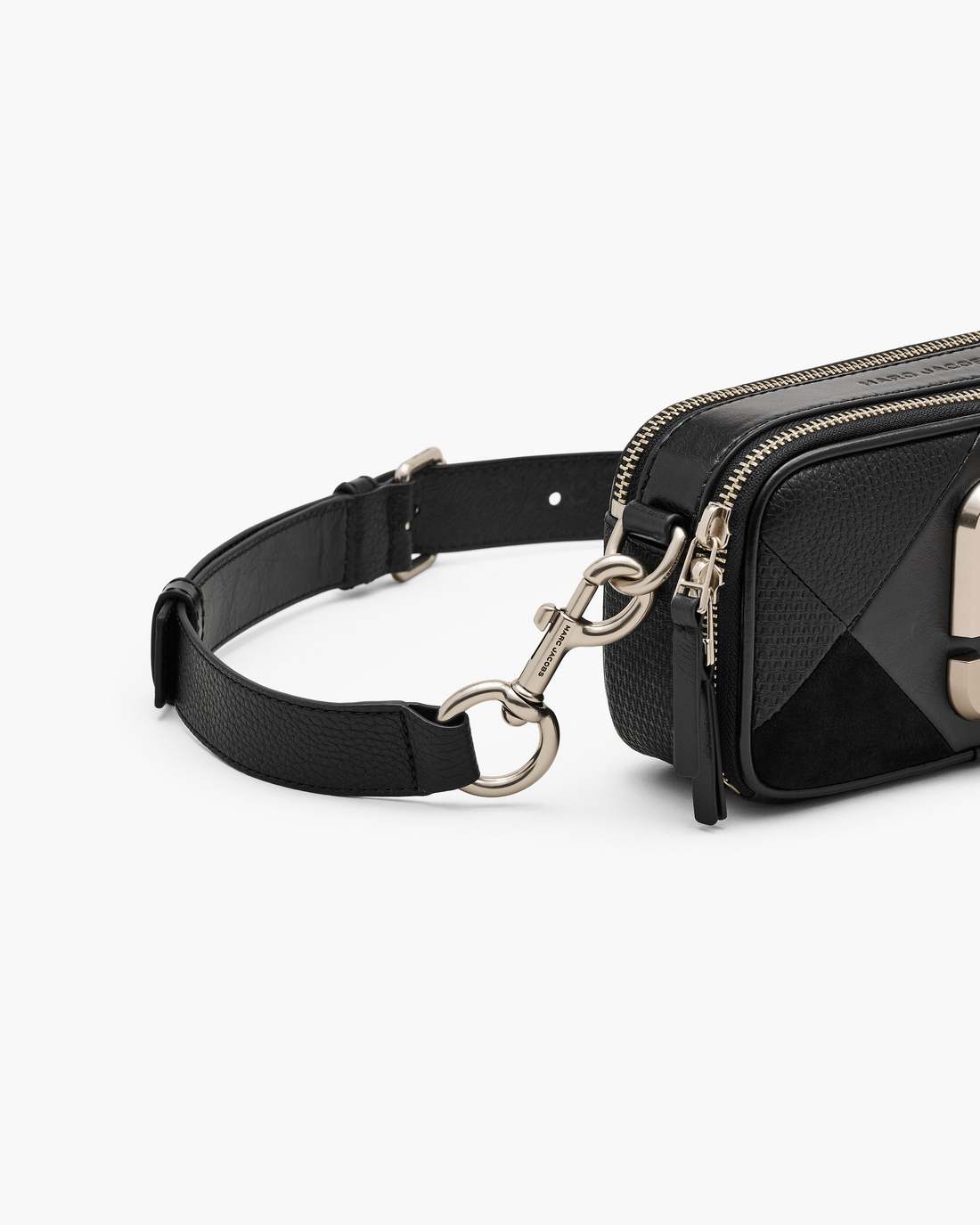 The Suede Patchwork Snapshot Black Multi Marc Jacobs