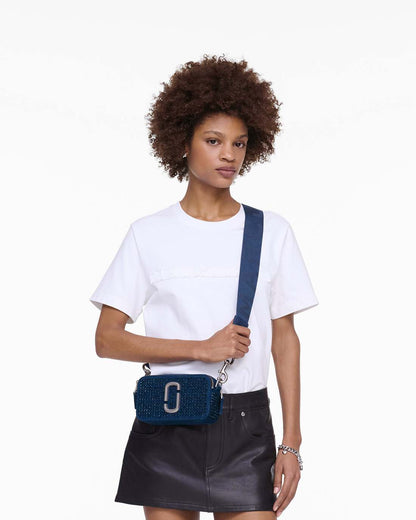 The Crystal Denim Snapshot Dark Wash Crystal Marc Jacobs