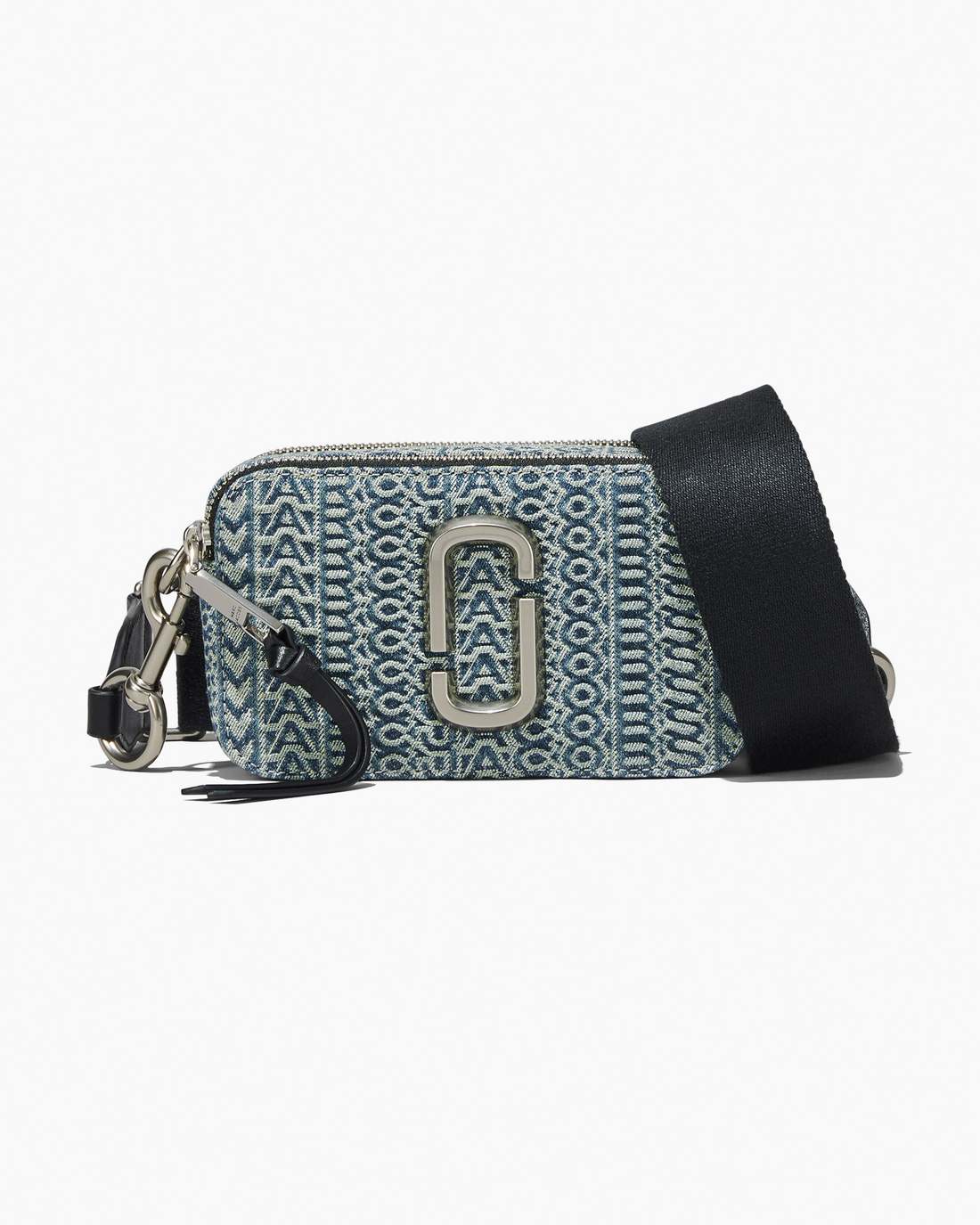 The Washed Monogram Denim Snapshot Sun Faded Denim Marc Jacobs