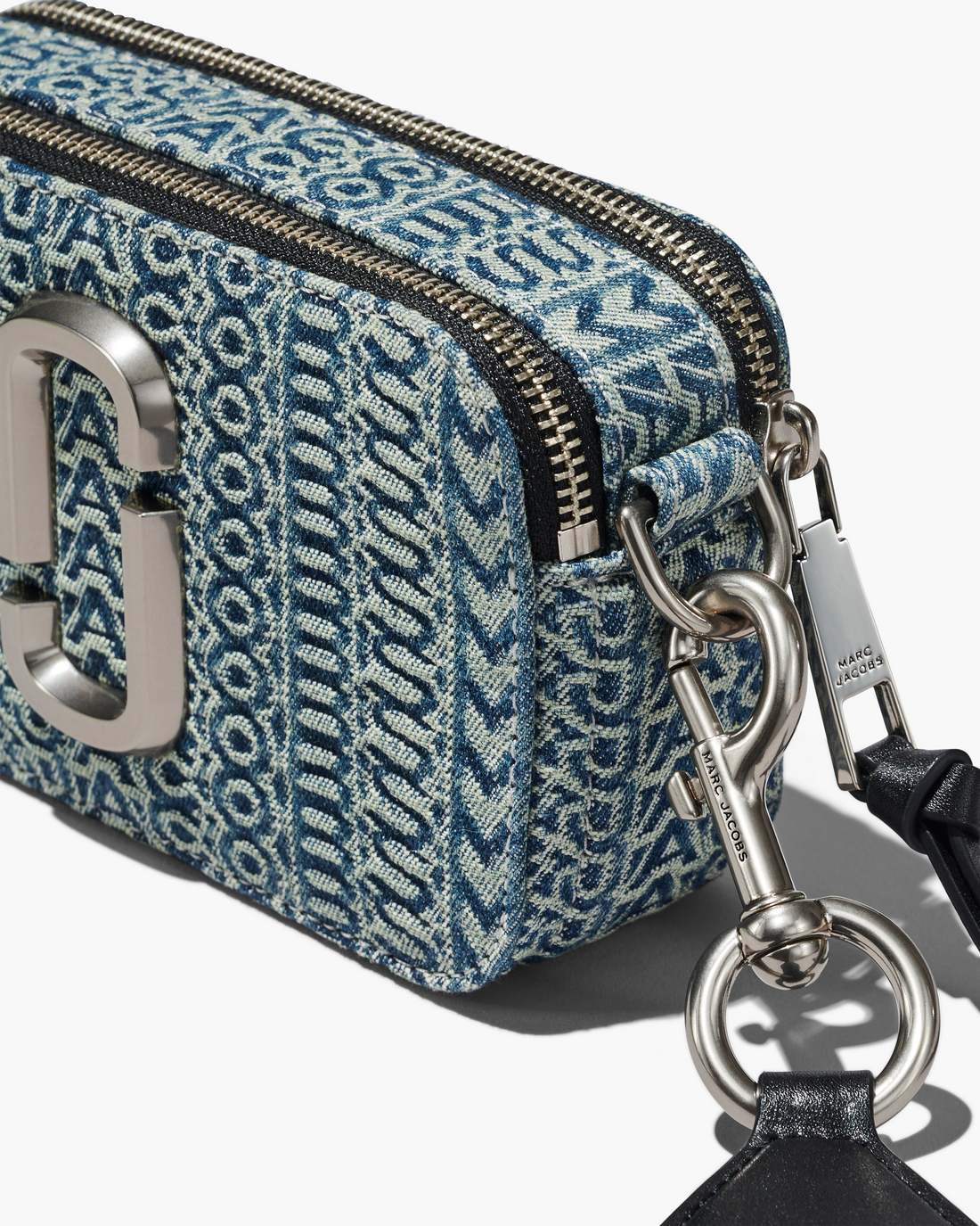 The Washed Monogram Denim Snapshot Sun Faded Denim Marc Jacobs