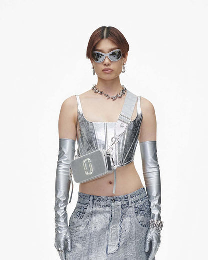 The Metallic Snapshot Dtm Silver Marc Jacobs