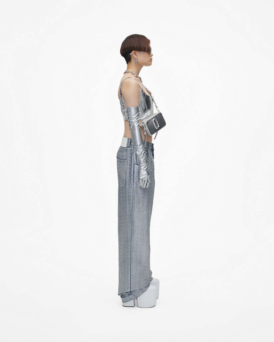 The Metallic Snapshot Dtm Silver Marc Jacobs