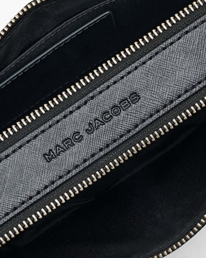 The Star Patchwork Leather Snapshot Black/White Marc Jacobs