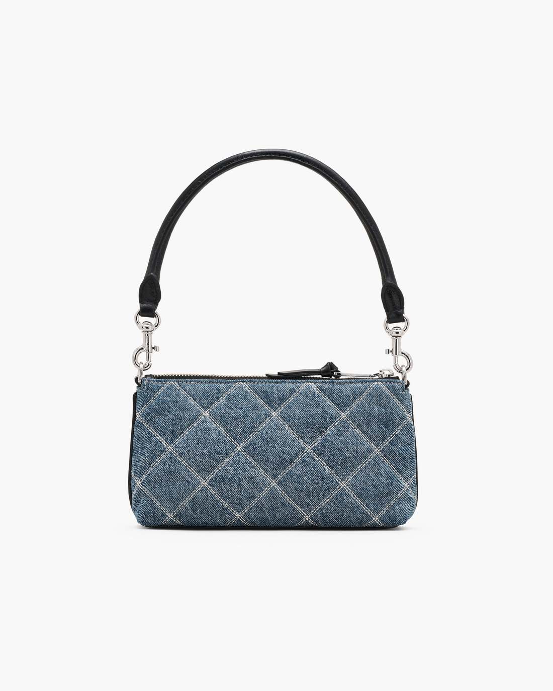 The Quilted Denim Snapshot Convertible Shoulder Bag Light Wash Indigo Marc Jacobs