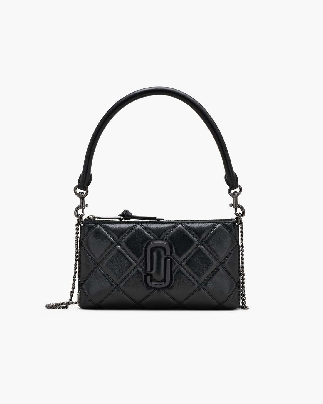 The Quilted Snapshot Convertible Shoulder Bag Black Marc Jacobs