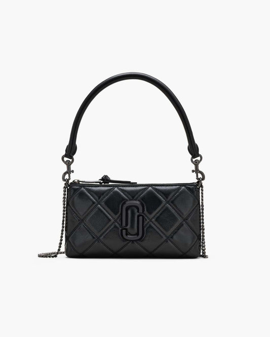 The Quilted Snapshot Convertible Shoulder Bag Black Marc Jacobs