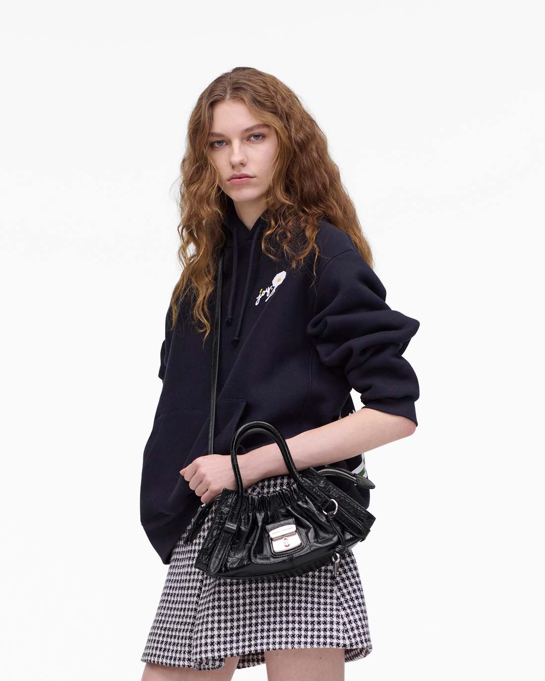 The Croc Cristina Small Satchel Black Marc Jacobs