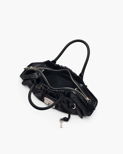 The Croc Cristina Small Satchel Black Marc Jacobs
