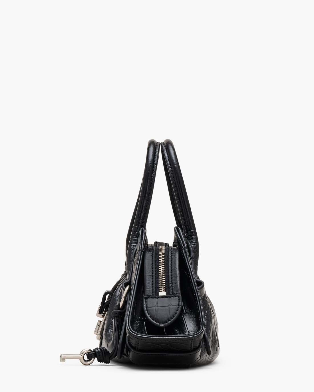 The Croc Cristina Small Satchel Black Marc Jacobs